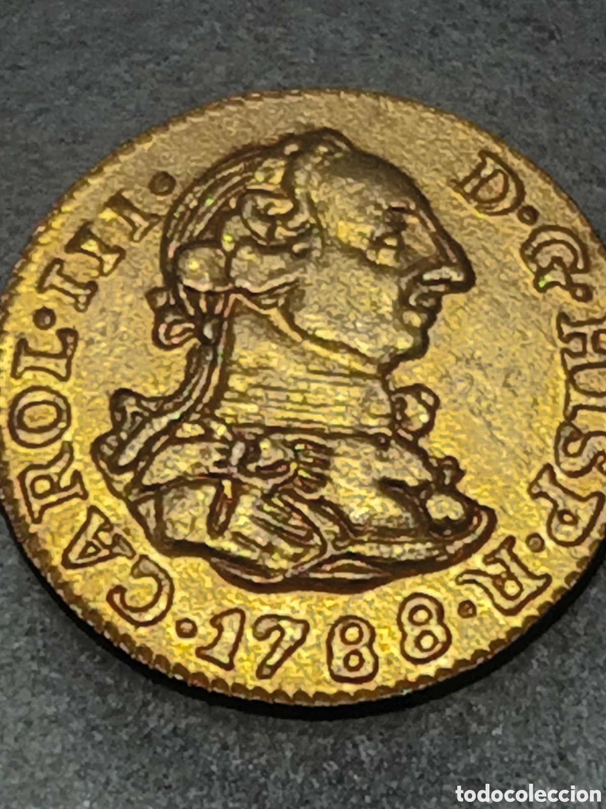Reproducciones billetes y monedas: REPLICA DE MONEDA DE CARLOS III 8 REALES A&Ntilde;O 1788
