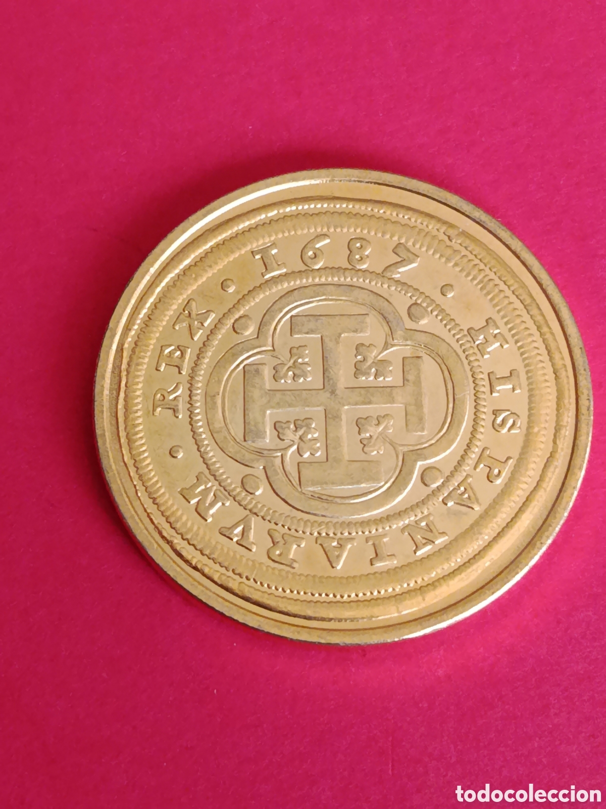 Reproducciones billetes y monedas: COLECCI&Oacute;N DEL REAL A LA PESETA. EL PAIS. 8 ESCUDOS 1687. FNMT.