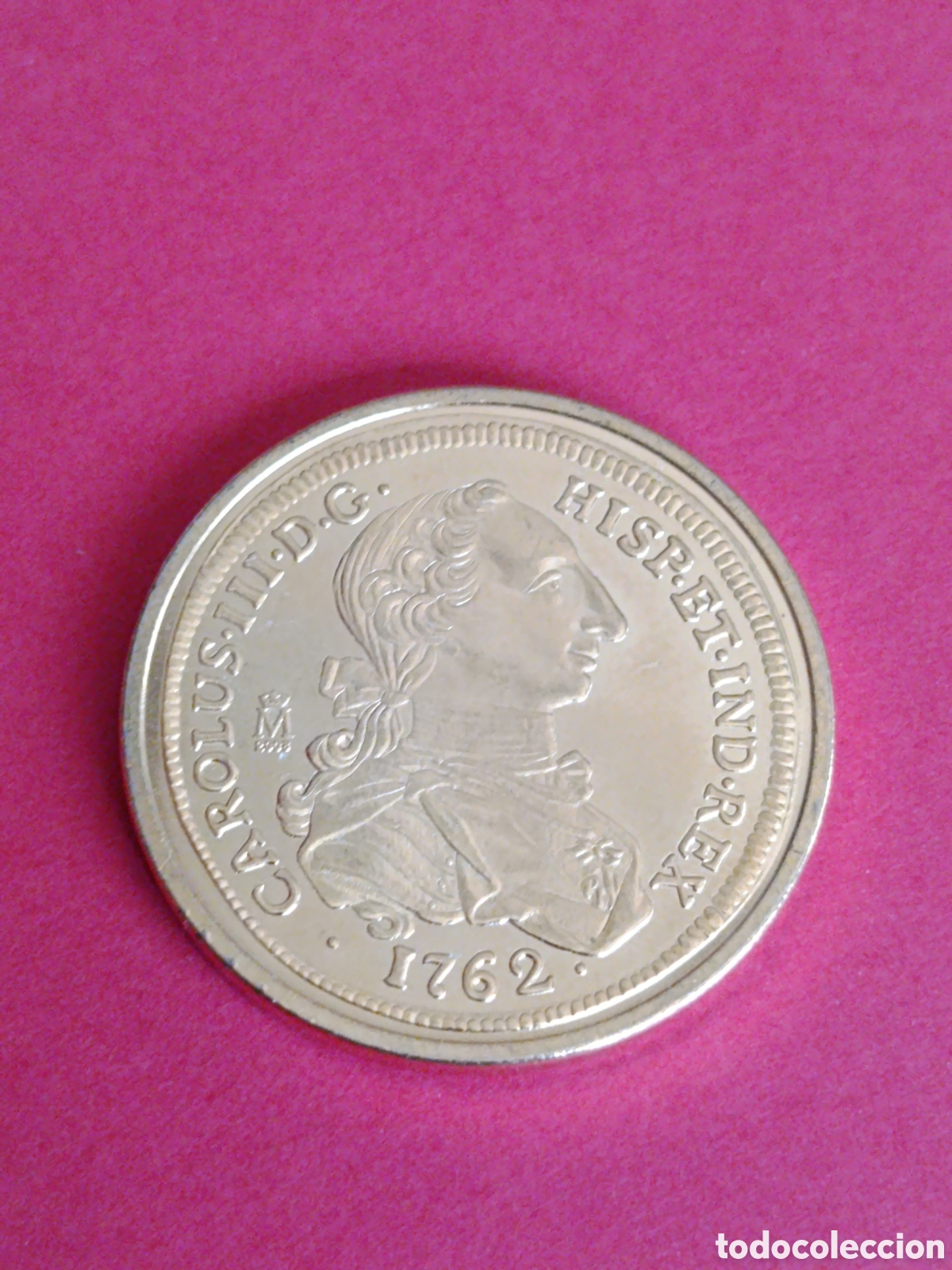 Reproducciones billetes y monedas: COLECCI&Oacute;N DEL REAL A LA PESETA. EL PAIS. 8 ESCUDOS 1762. FNMT.