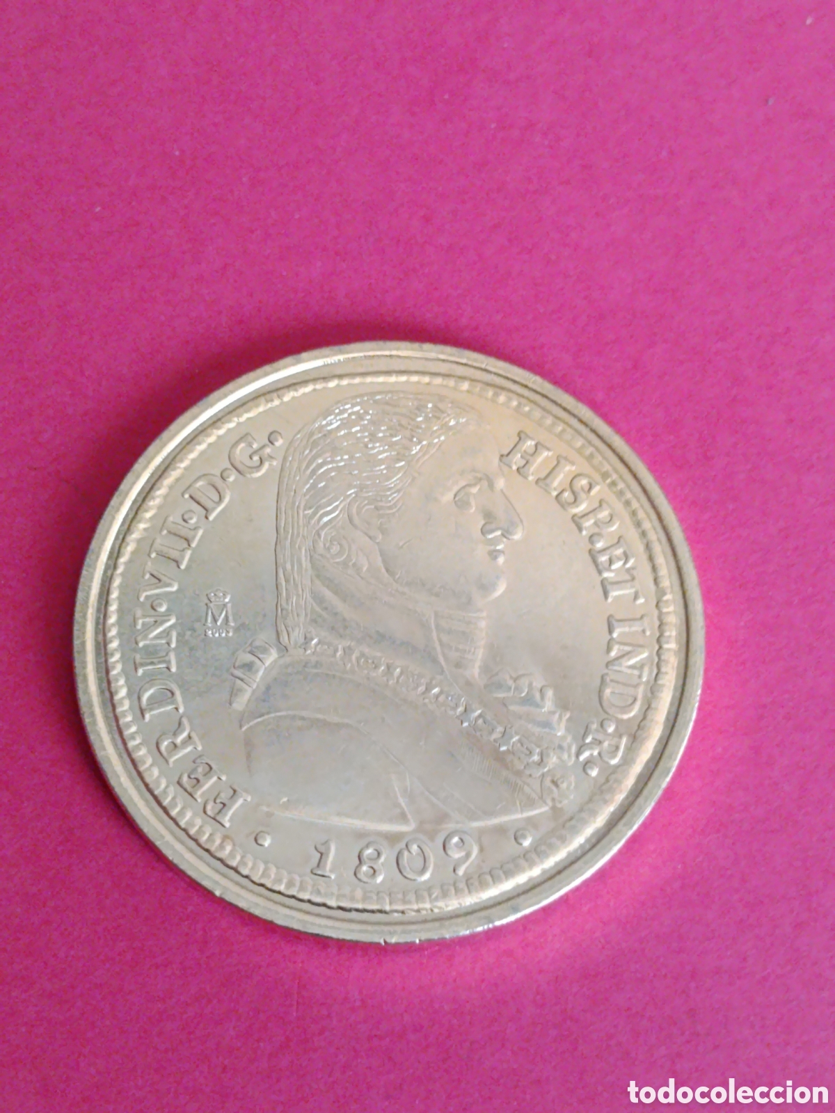 Reproducciones billetes y monedas: COLECCI&Oacute;N DEL REAL A LA PESETA. EL PAIS. 8 ESCUDOS 1809. FNMT.