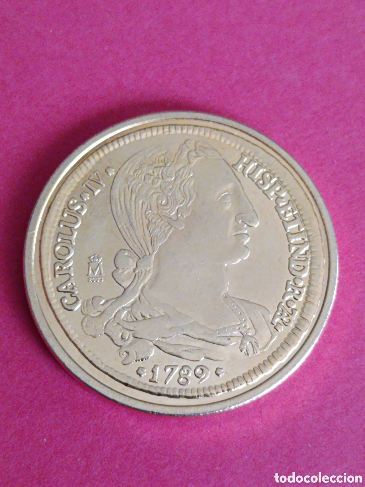 Reproducciones billetes y monedas: COLECCI&Oacute;N DEL REAL A LA PESETA. EL PAIS. 8 ESCUDOS. 1789. FNMT.