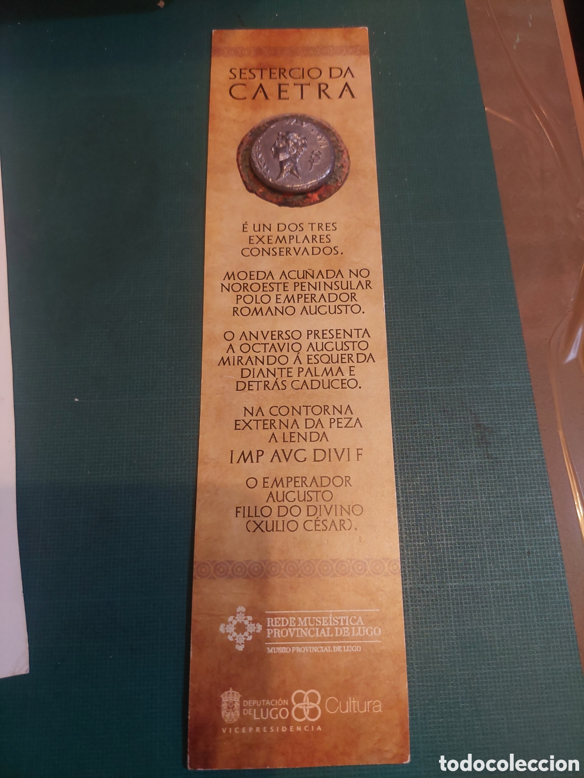 Reproducciones billetes y monedas: LUGO SESTERCIO CAETRA REPRODUCCI&Oacute;N TOKEN MONEDAS
