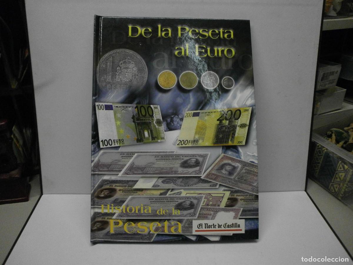 Reproducciones billetes y monedas: coleccion completa de la peseta al euro billetes y monedas con 13 de plata de ley