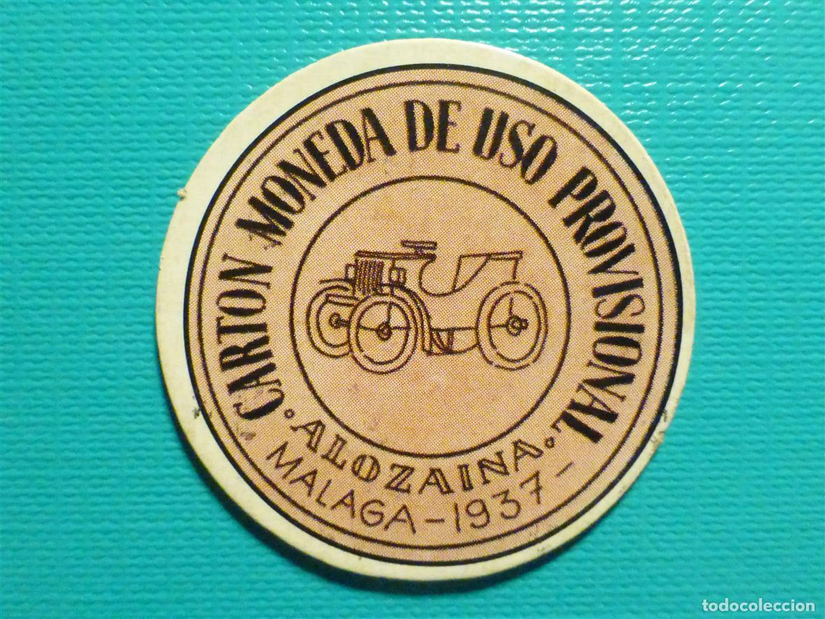 Reproducciones billetes y monedas: Cart&oacute;n Moneda de Uso Provisional - Alozaina - M&aacute;laga - 1937 - 20 C&eacute;ntimos -