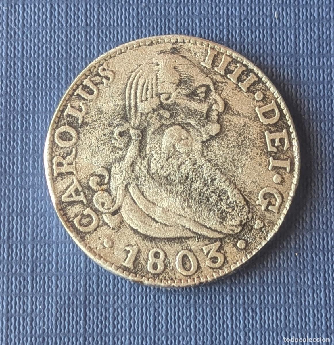 Reproducciones billetes y monedas: 8 reales - Jorge III Contramarca - A&ntilde;o 1.804 (Lote 146263)