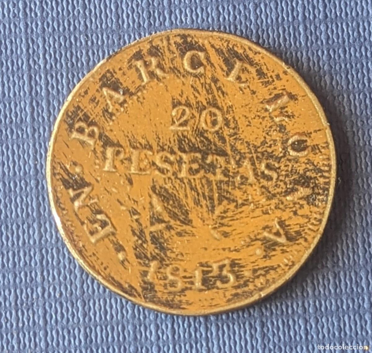 Reproducciones billetes y monedas: 20 pesetas - Jos&eacute; I - A&ntilde;o 1.813 (Lote 146269)