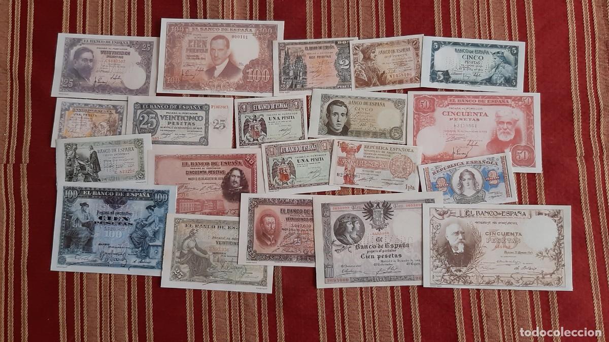 Reproducciones billetes y monedas: (FACSIMIL) LOTE DE 20 BILLETES ESPA&Ntilde;OLES FACSIMILES/REPRODUCCI&Oacute;N