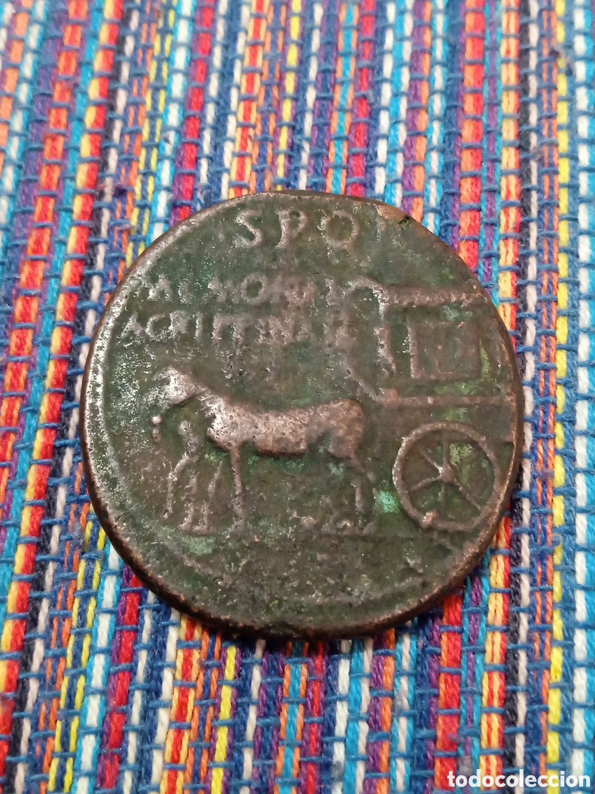Reproducciones billetes y monedas: COPIA ANTIGUA DE UN SESTERCIO DE AGRIPINA CARPENTUM