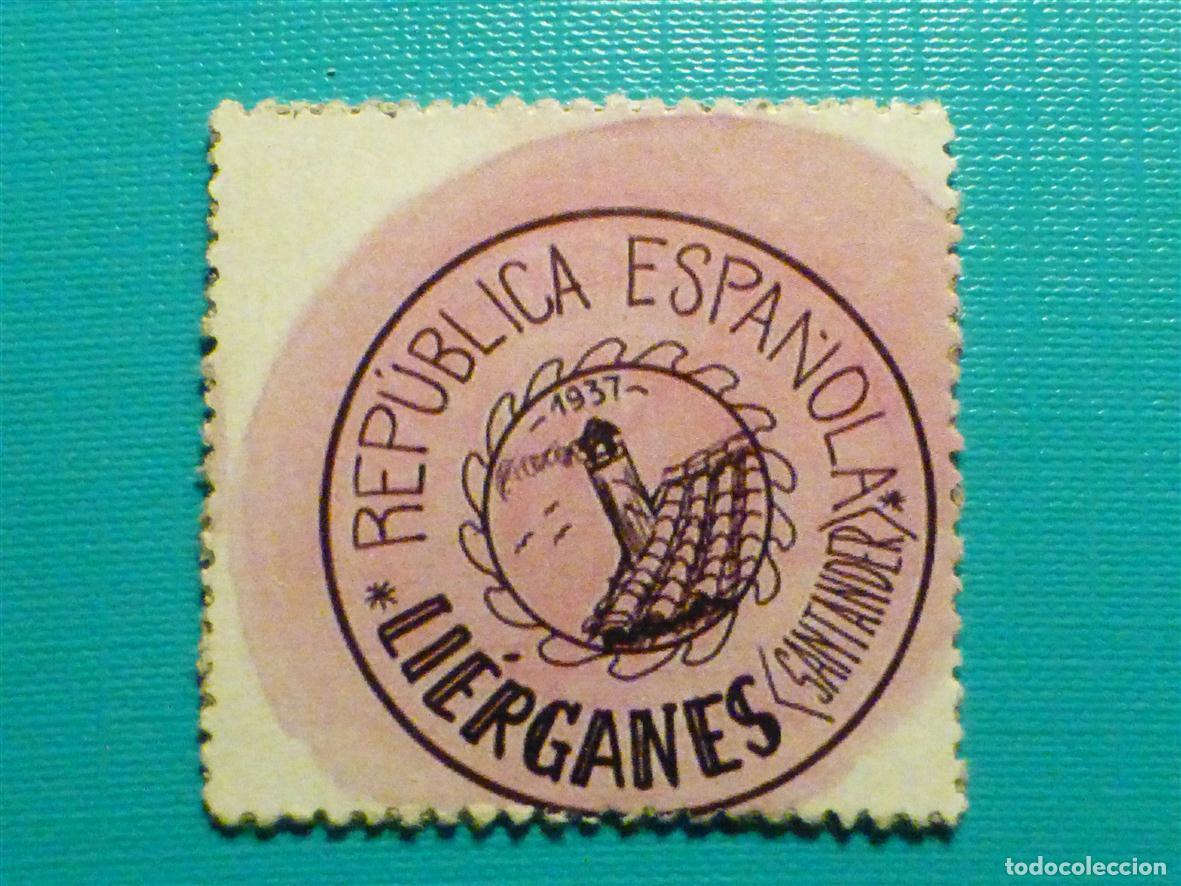 Reproducciones billetes y monedas: CART&Oacute;N MONEDA DE USO PROVISIONAL - Li&eacute;rganes - Santander - 45 C&eacute;ntimos