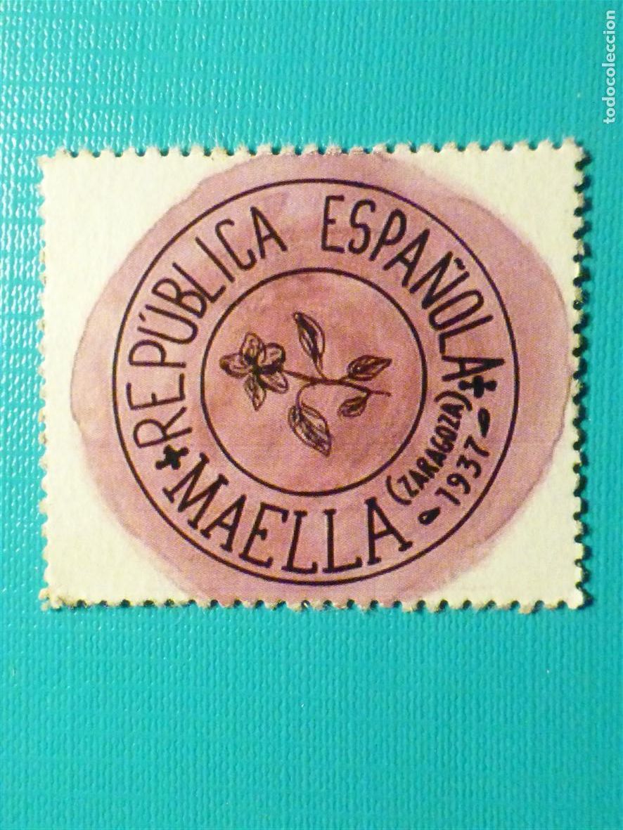 Reproducciones billetes y monedas: CART&Oacute;N MONEDA DE USO PROVISIONAL - Maella - Zaragoza - 30 C&eacute;ntimos