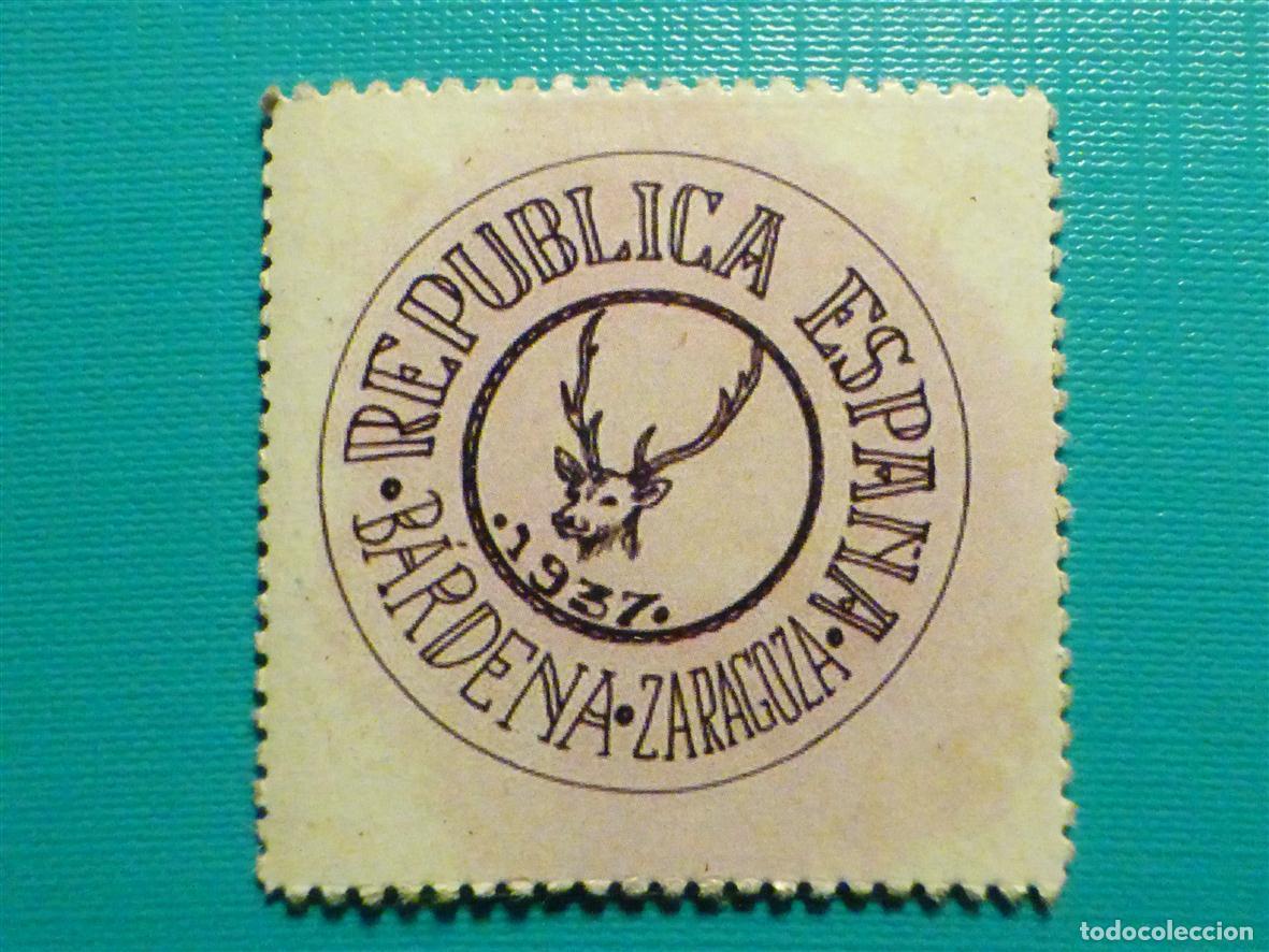 Reproducciones billetes y monedas: CART&Oacute;N MONEDA DE USO PROVISIONAL - Bardena - Zaragoza - 30 C&eacute;ntimos
