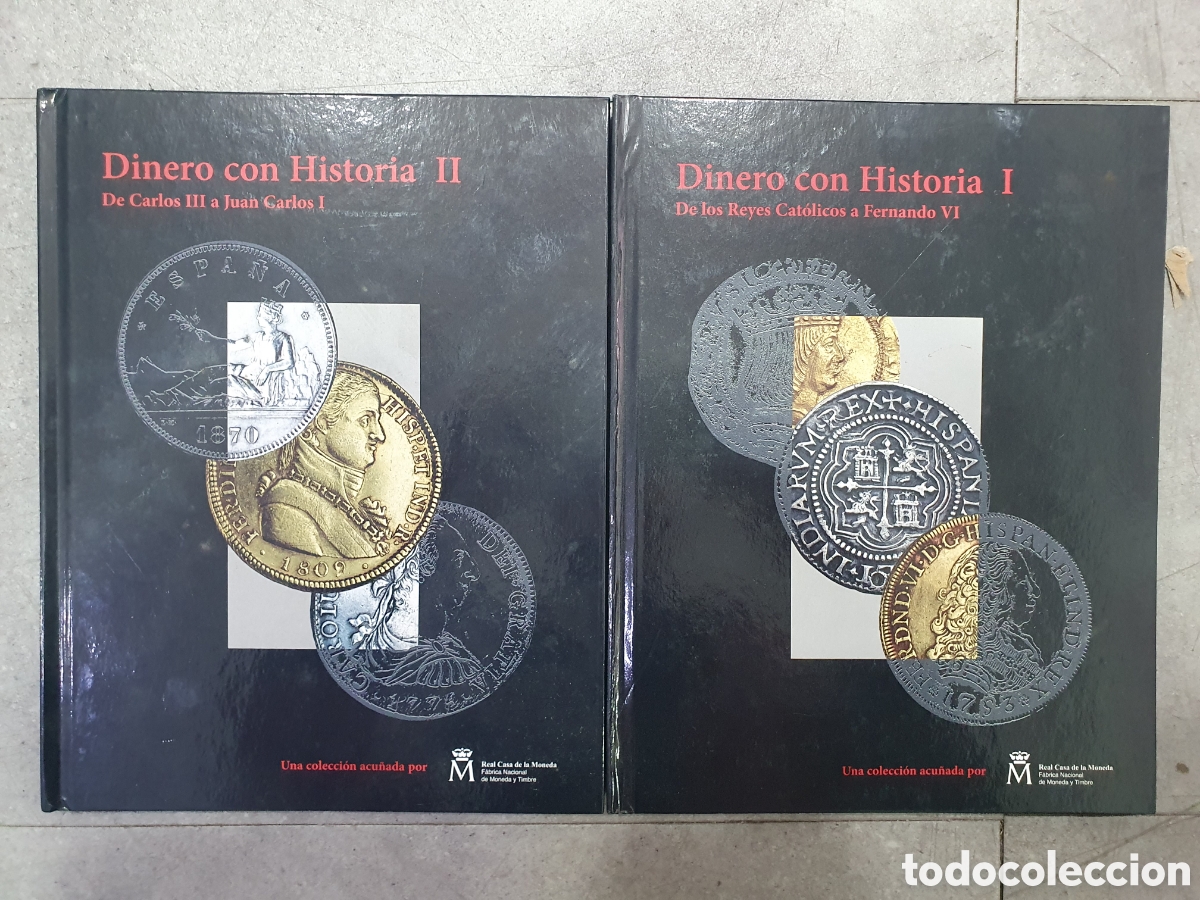 Riproduzioni banconote e monete: Dinero con Historia I y II. Completos. FNMT. (L132)