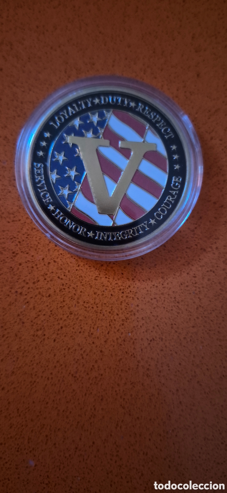 Reproducciones billetes y monedas: MONEDA VETERANOS EEUU