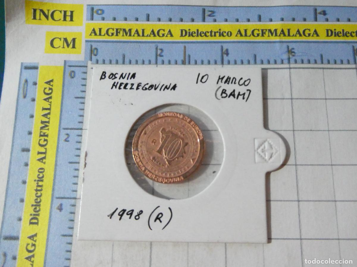 Reproducciones billetes y monedas: MONEDA FACS&Iacute;MIL REPRODUCCI&Oacute;N. BOSNIA HERZEGOVINA 10 MARCOS 1998. EN BLISTER