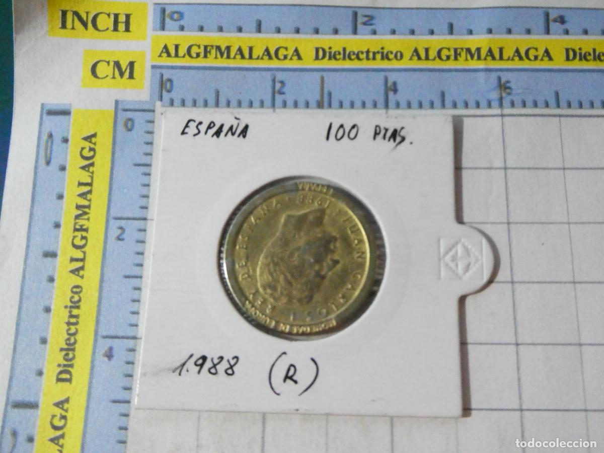 Reproducciones billetes y monedas: MONEDA FACS&Iacute;MIL REPRODUCCI&Oacute;N. ESPA&Ntilde;A 100 PESETAS DE 1988. EN BLISTER