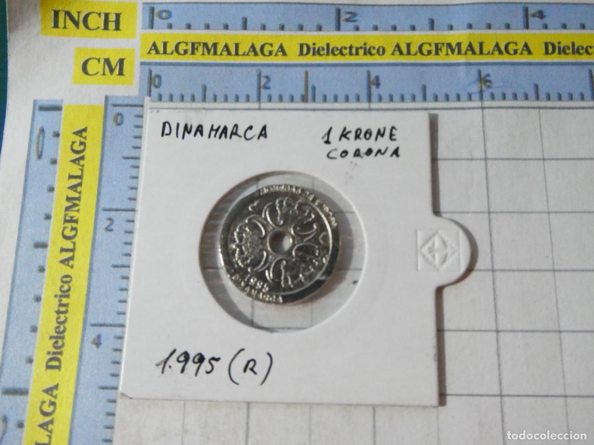 Reproducciones billetes y monedas: MONEDA FACS&Iacute;MIL REPRODUCCI&Oacute;N. DINAMARCA 1 CORONA 1995. EN BLISTER