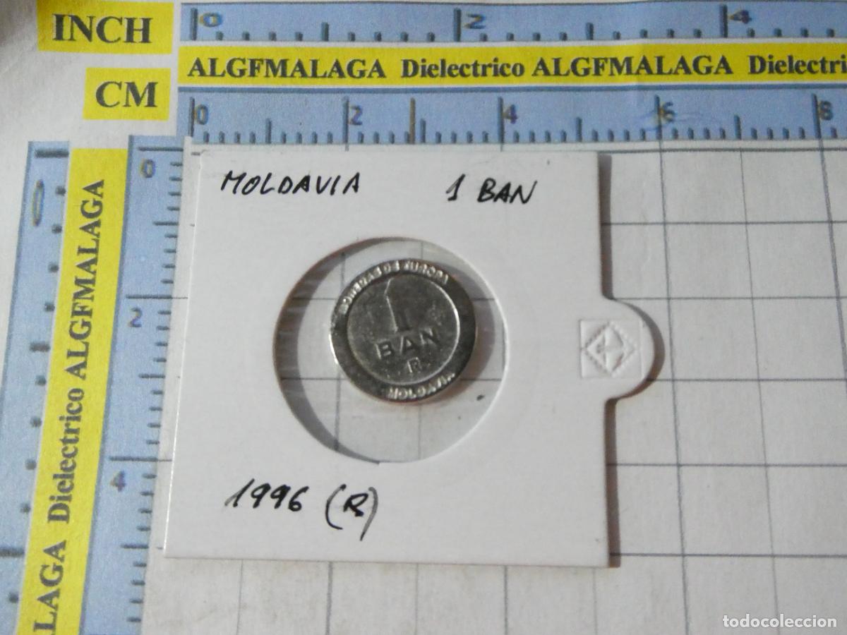Reproducciones billetes y monedas: MONEDA FACS&Iacute;MIL REPRODUCCI&Oacute;N. MOLDAVIA 1 BAN 1996. EN BLISTER