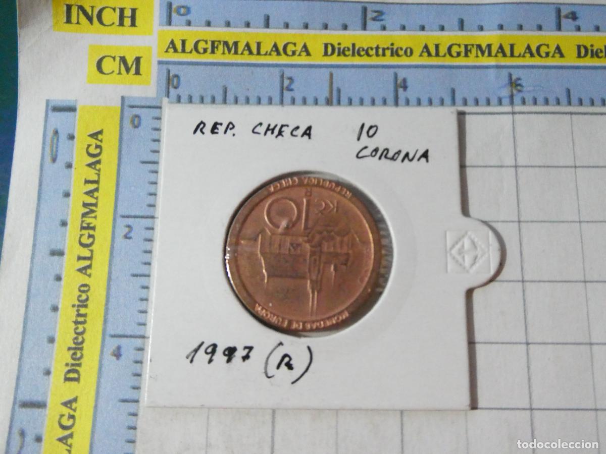 Reproducciones billetes y monedas: MONEDA FACS&Iacute;MIL REPRODUCCI&Oacute;N. REP&Uacute;BLICA CHECA 10 CORONA 1997. EN BLISTER