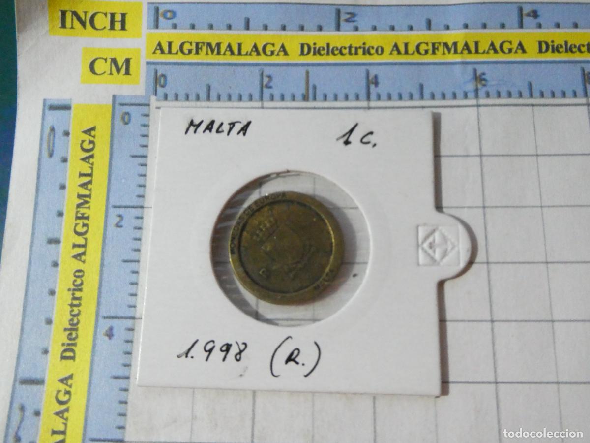 Reproducciones billetes y monedas: MONEDA FACS&Iacute;MIL REPRODUCCI&Oacute;N. MALTA 1C 1998. EN BLISTER