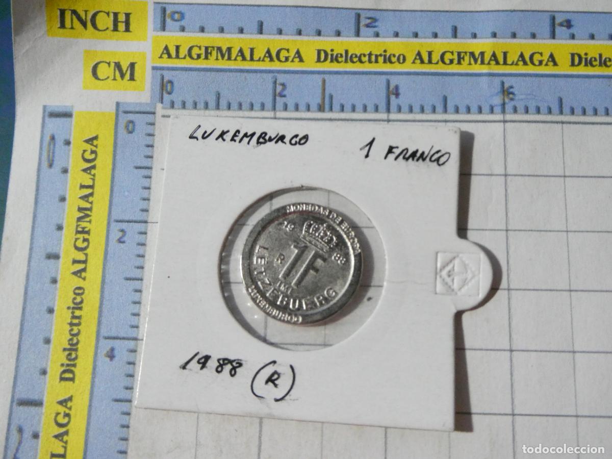 Reproducciones billetes y monedas: MONEDA FACS&Iacute;MIL REPRODUCCI&Oacute;N. LUXEMBURGO 1 FRANCO DE 1988. EN BLISTER