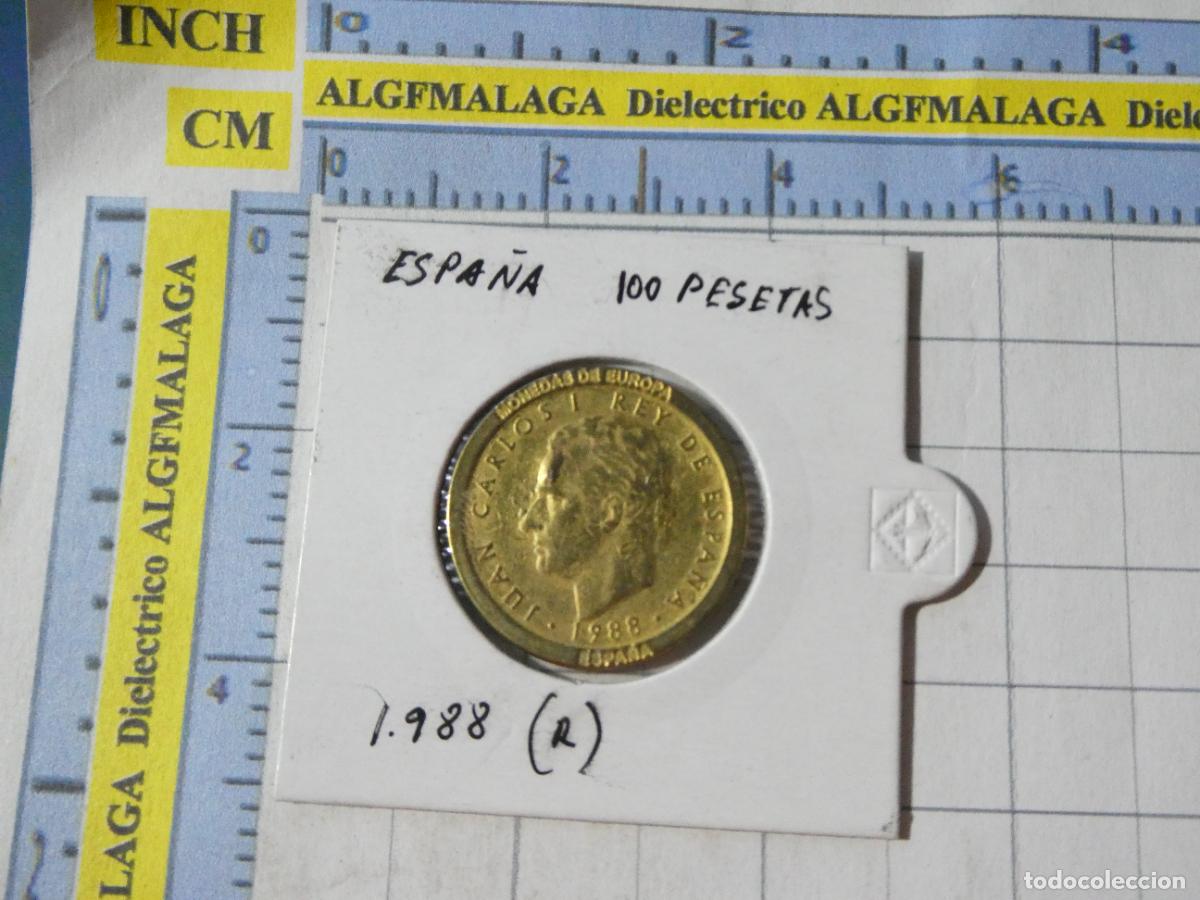 Reproducciones billetes y monedas: MONEDA FACS&Iacute;MIL REPRODUCCI&Oacute;N. ESPA&Ntilde;A 100 PESETAS 1988. EN BLISTER