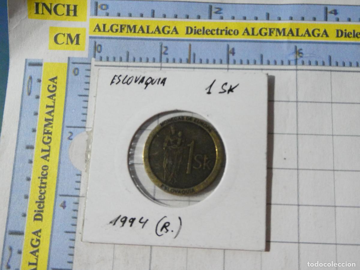 Reproducciones billetes y monedas: MONEDA FACS&Iacute;MIL REPRODUCCI&Oacute;N. ESLOVAQUIA 1 SK CORONA ESLOVACA 1994. EN BLISTER