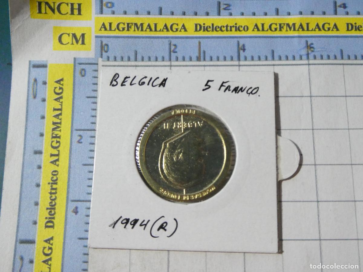 Reproducciones billetes y monedas: MONEDA FACS&Iacute;MIL REPRODUCCI&Oacute;N. B&Eacute;LGICA 5 FRANCOS 1994. EN BLISTER