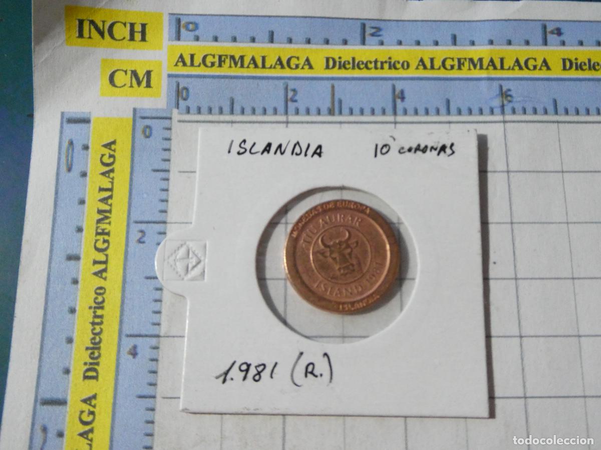 Reproducciones billetes y monedas: MONEDA FACS&Iacute;MIL REPRODUCCI&Oacute;N. ISLANDIA 10 CORONAS 1981. EN BLISTER
