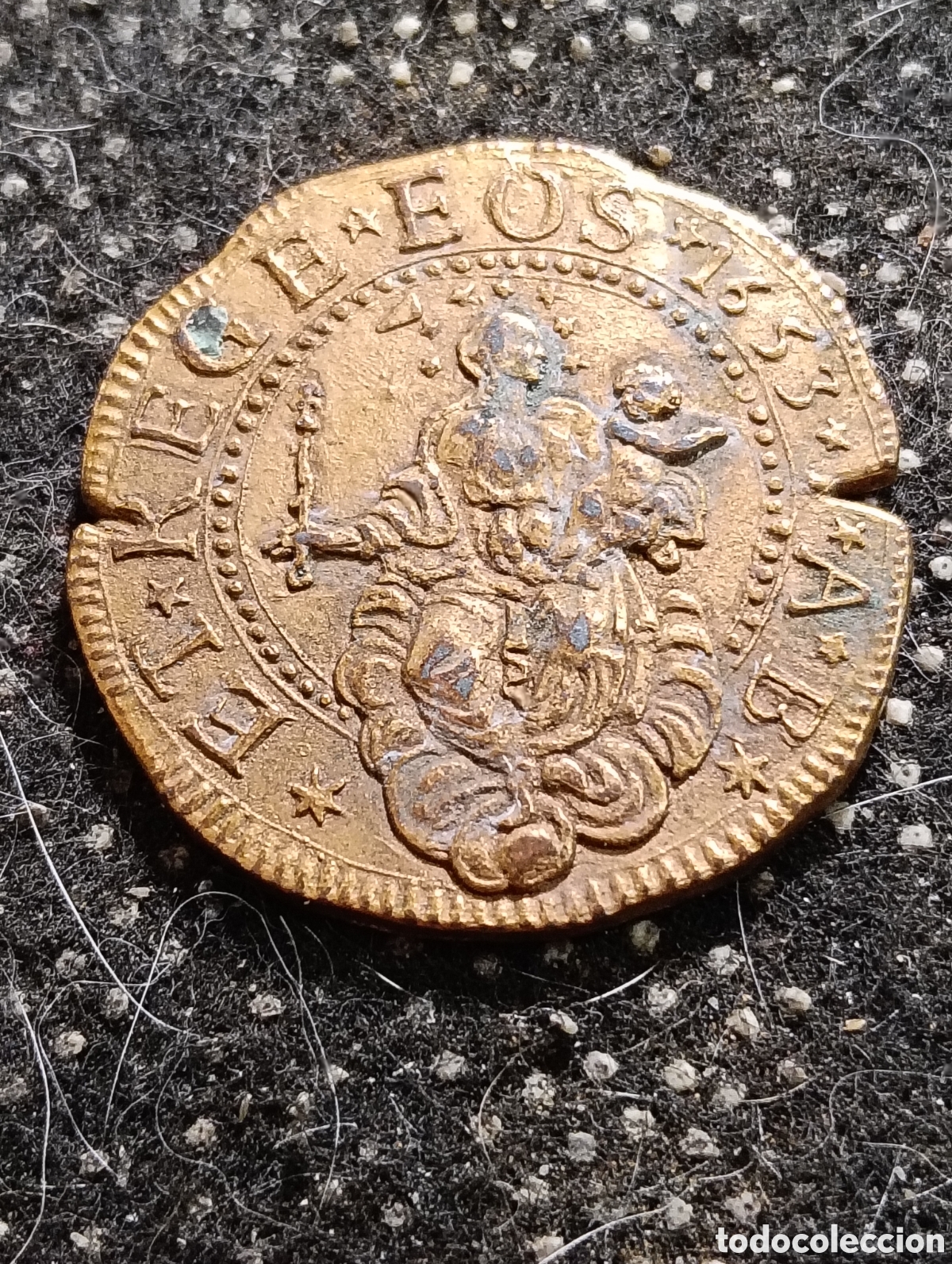 Reproducciones billetes y monedas: Replica de 1 Escudo de G&eacute;nova 1637-1725, Tesoro de los Piratas