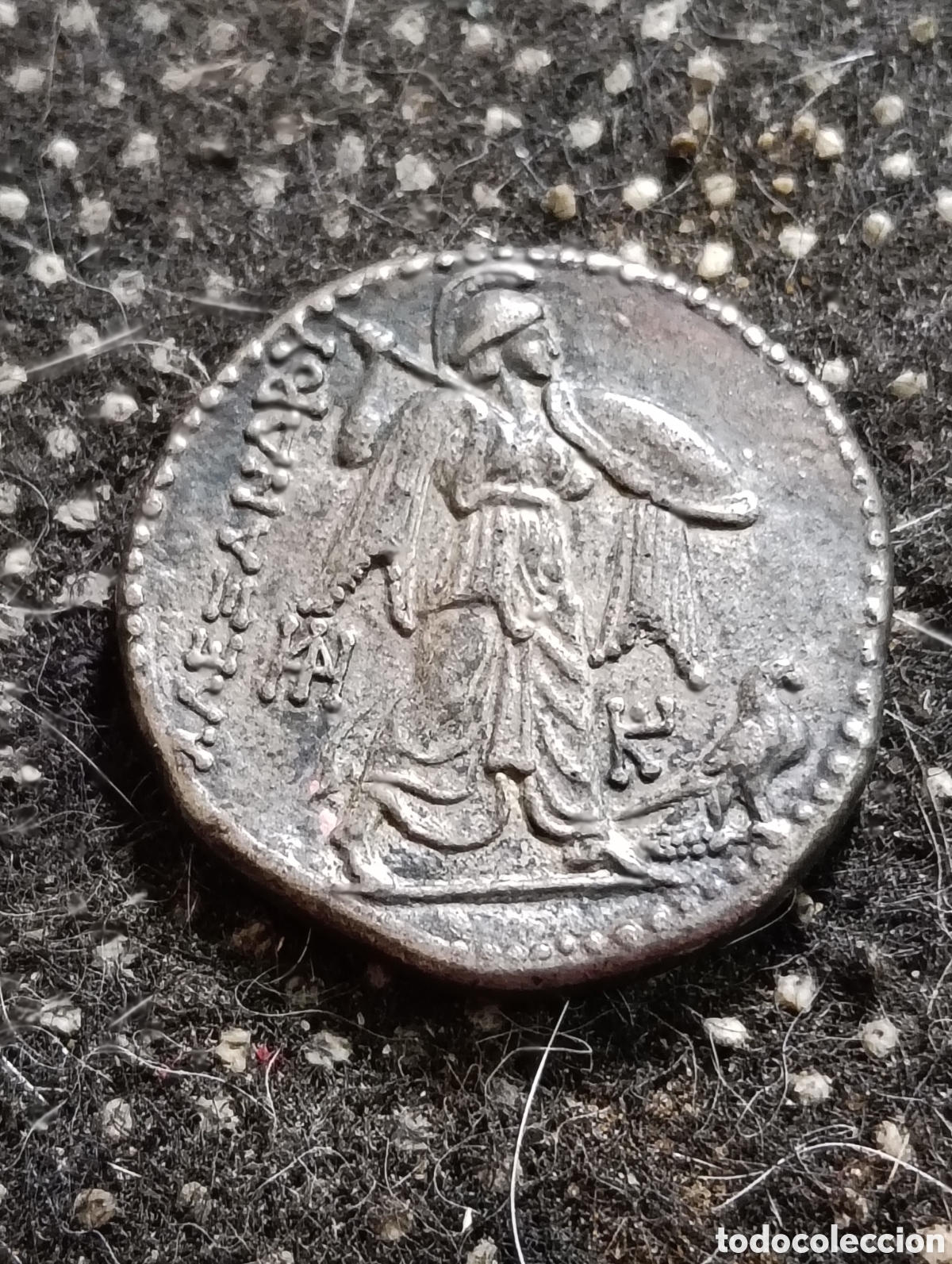 Reproducciones billetes y monedas: R&eacute;plica de la &rdquo;Colecci&oacute;n BP&rdquo; francesa, que recrea un tetradracma de Ptolomeo I Soter.