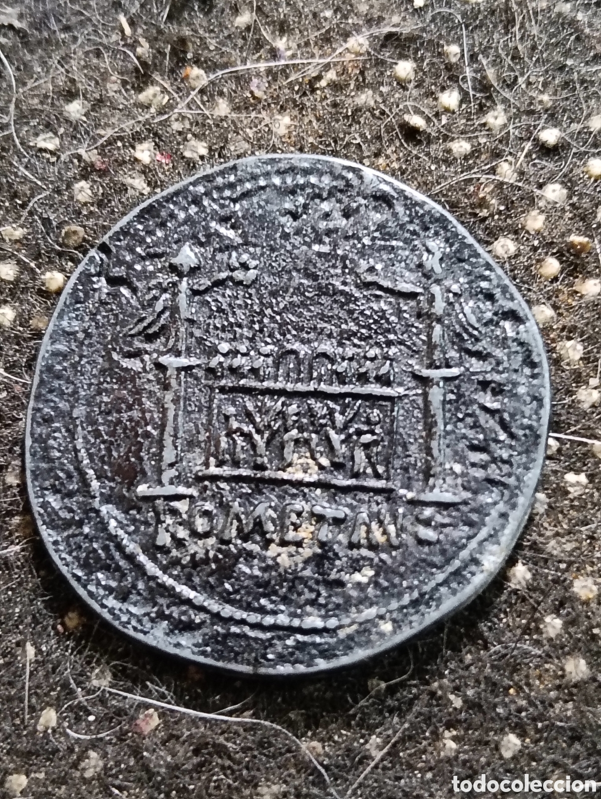 Reproducciones billetes y monedas: R&eacute;plica de un sestercio romano de la colecci&oacute;n educativa BP Francia