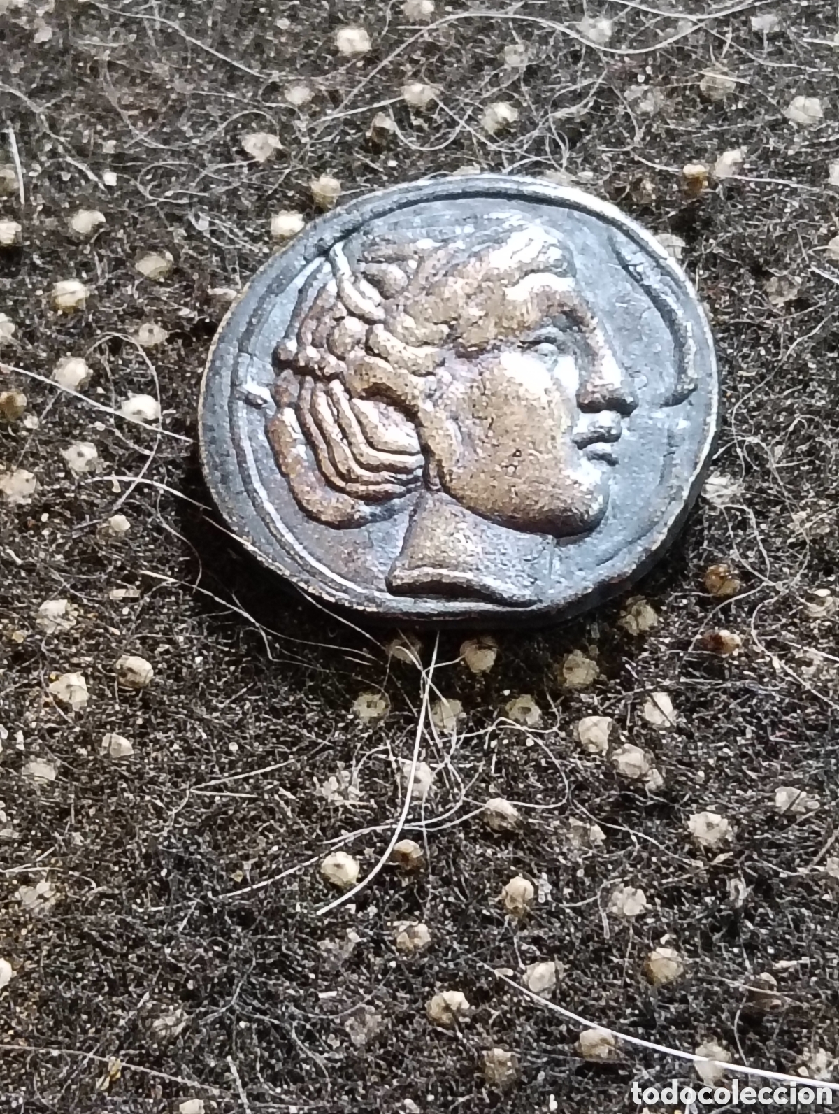 Reproducciones billetes y monedas: Excelente R&eacute;plica de un Dracma de Emporiton, Ampurias Gerona, 241 a C.