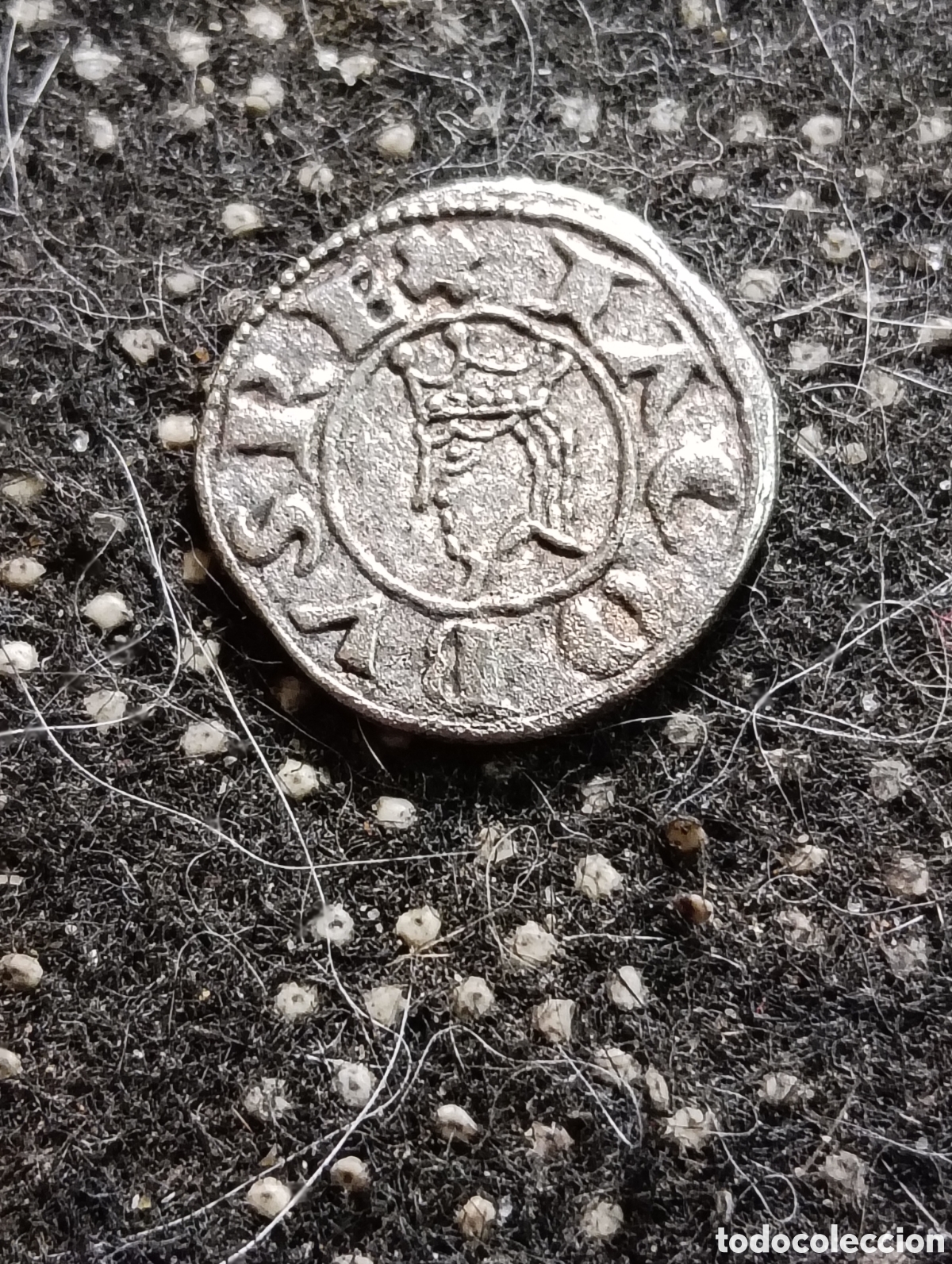 Reproducciones billetes y monedas: Excelente R&eacute;plica de un Vell&oacute;n Medieval de la corona de Arag&oacute;n de Jaime II 1291-1327