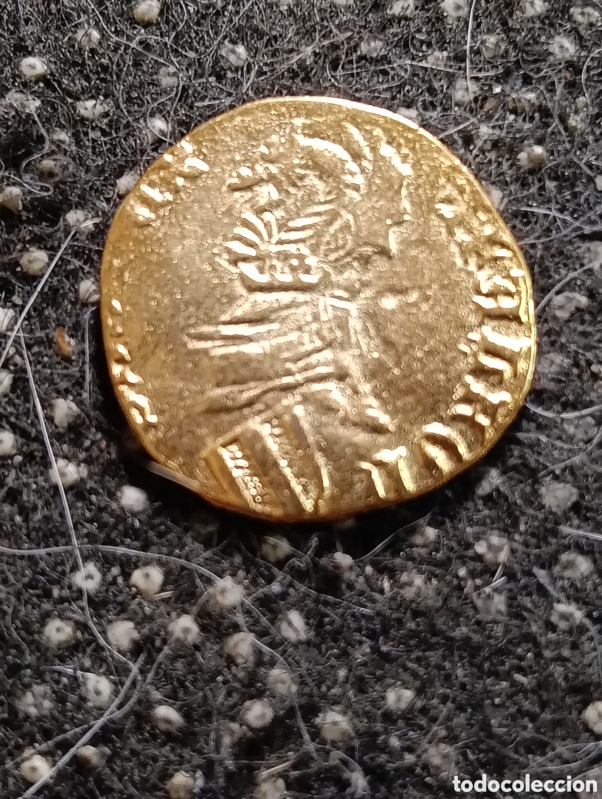 Reproducciones billetes y monedas: Excelente R&eacute;plica de 1/2 Timbre del reino de Valencia Alfonso III 1416-1458