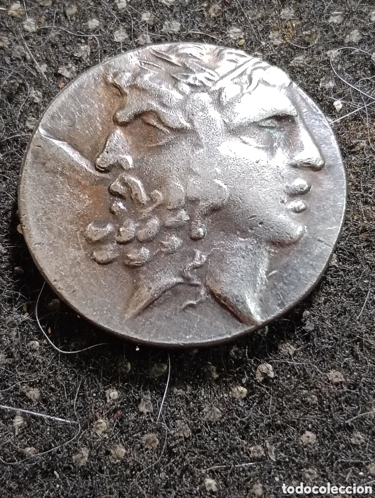 Reproducciones billetes y monedas: Excelente R&eacute;plica de un Tetradracma de Tenedos de la Grecia antigua.