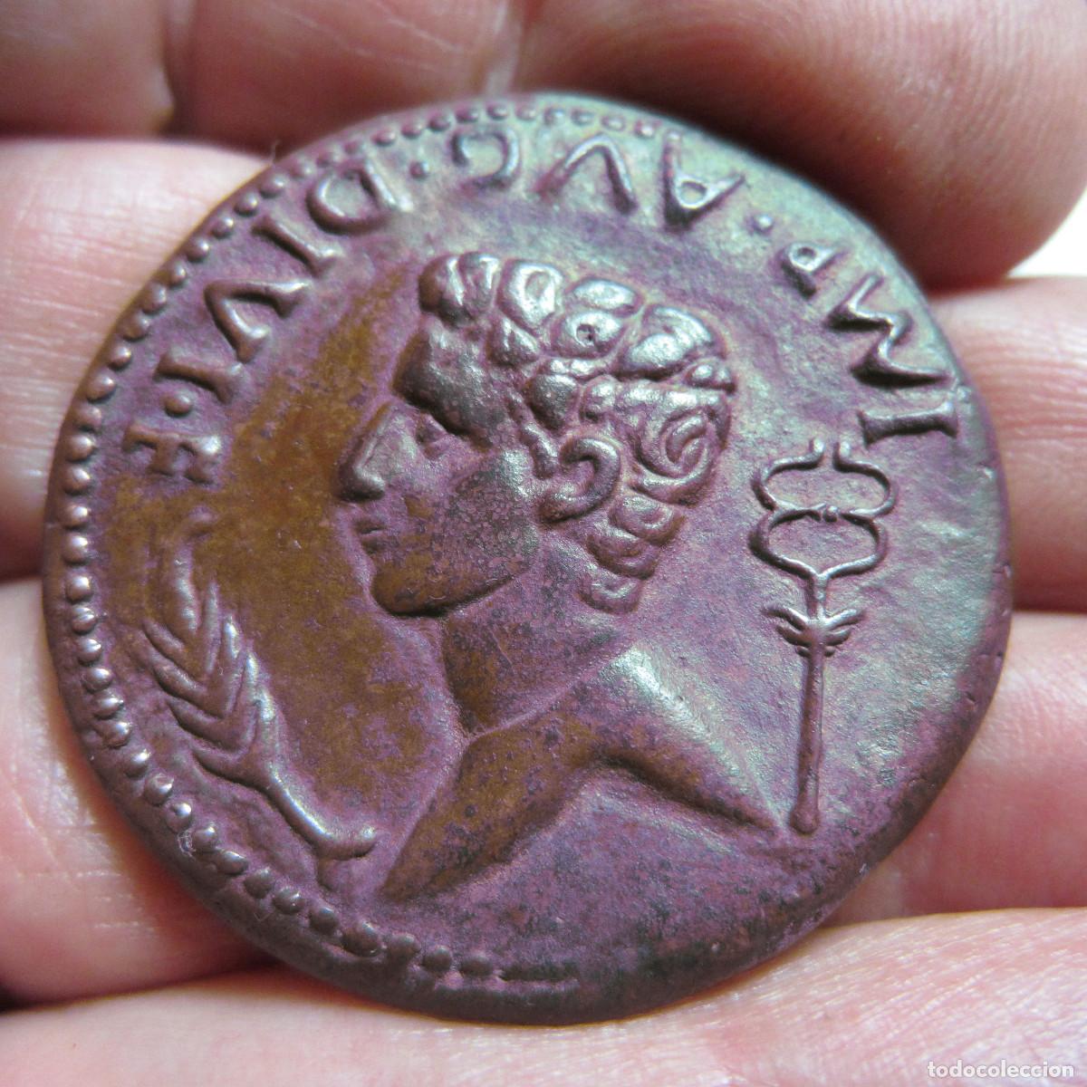 Reproducciones billetes y monedas: SESTERCIO OCTAVIO AUGUSTO