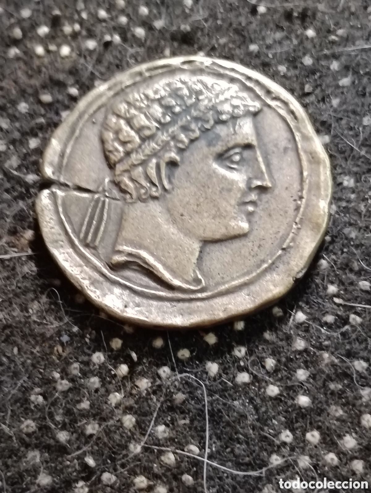 Reproducciones billetes y monedas: Excelente R&eacute;plica de un As de Bolscan Huesca 80-70 aC. Bronce