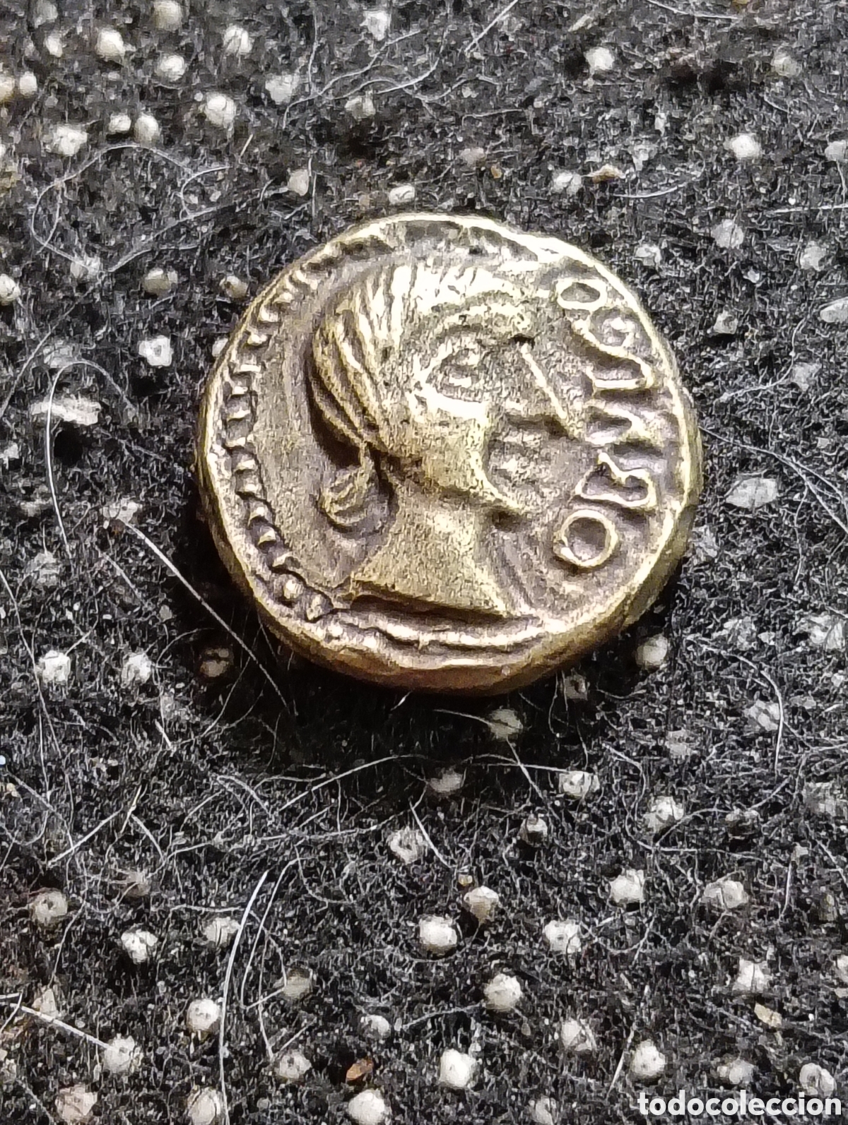 Reproducciones billetes y monedas: Excelente R&eacute;plica de un Semis a identificar 80-70 aC. Bronce