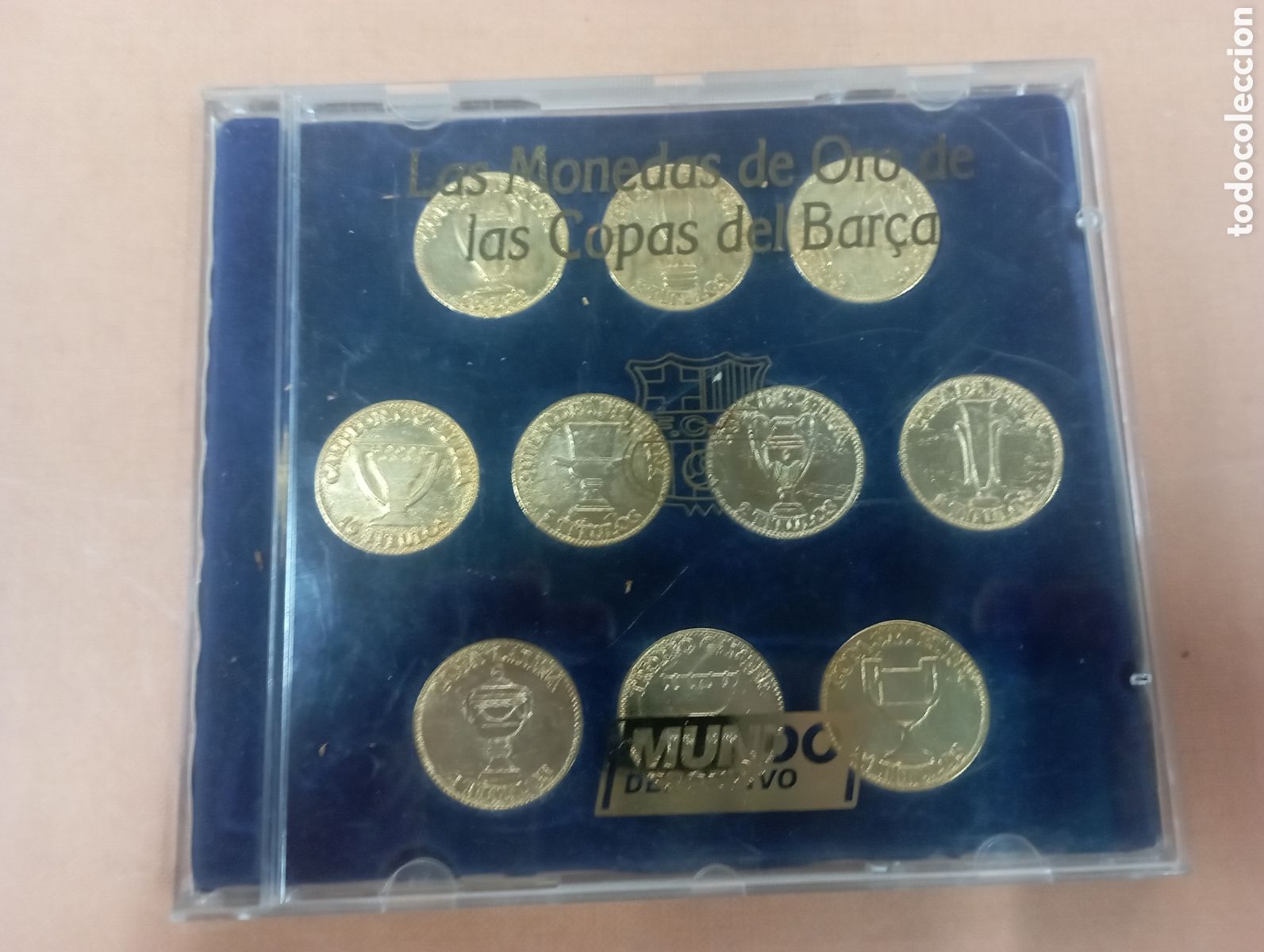 Reproducciones billetes y monedas: las monedas de oro de las copas del barca