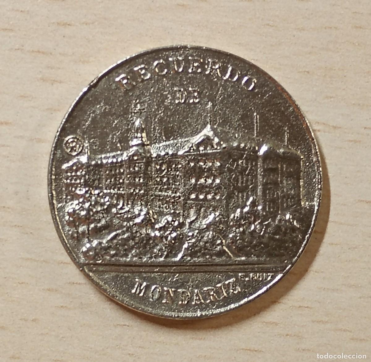 Reproducciones billetes y monedas: REPRODUCCI&Oacute;N FICHA MONDARIZ CONMEMORATIVA A LOS EXPEDICIONARIOS PORTUGUESES. 1901