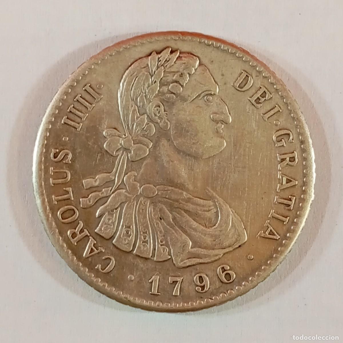 Reproducciones billetes y monedas: CAROLUS IIII - 1796 - MONEDA - REPRODUCCI&Oacute;N - DURO / 3256