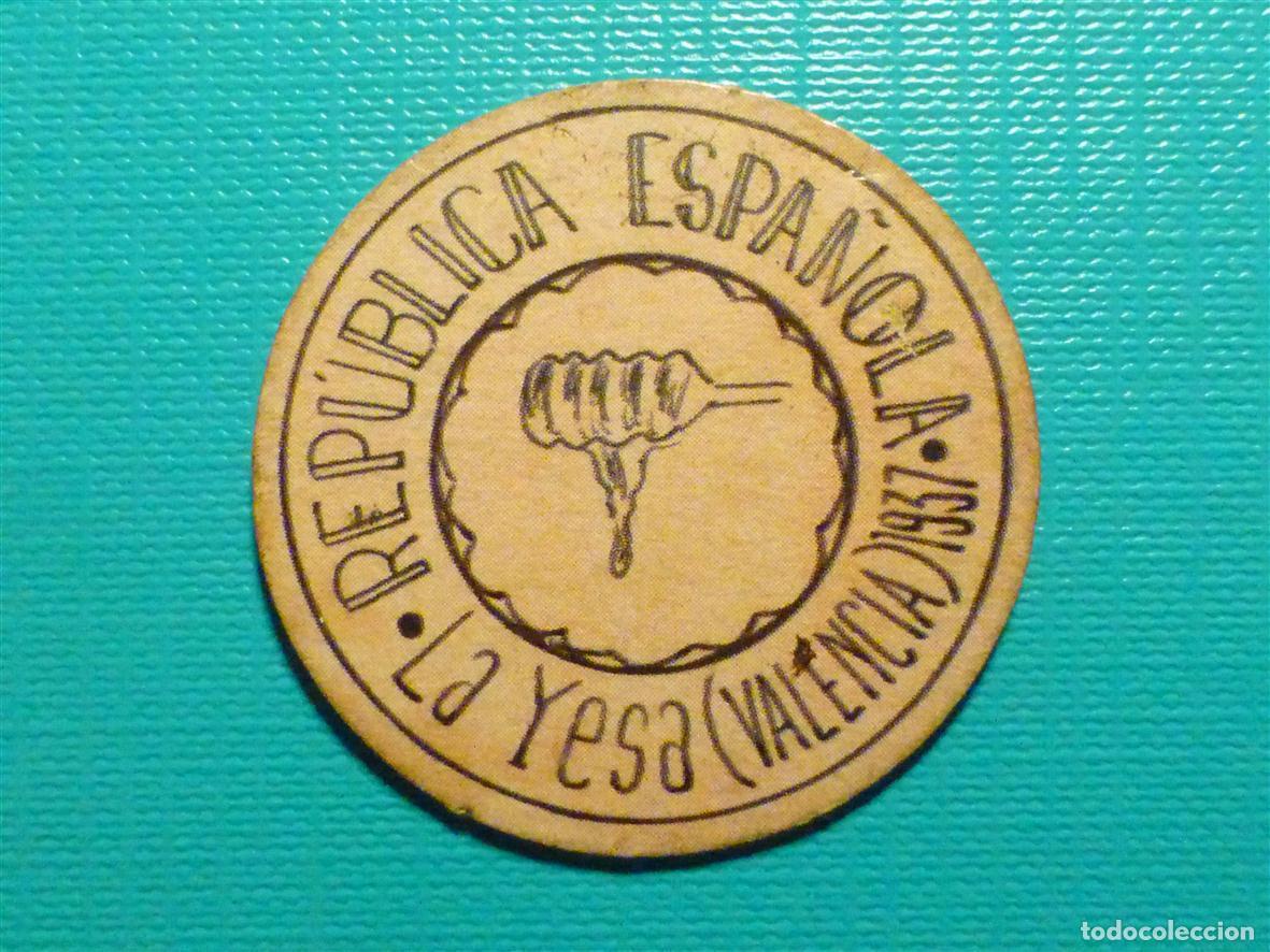 Reproducciones billetes y monedas: CART&Oacute;N MONEDA DE USO PROVISIONAL - LA YESA - VALENCIA - 10 c&eacute;ntimos