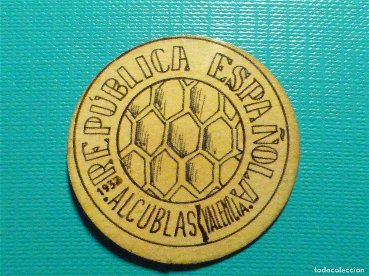Reproducciones billetes y monedas: CART&Oacute;N MONEDA DE USO PROVISIONAL - ALCUBLAS - VALENCIA - 1937 - 40 C&eacute;ntimos