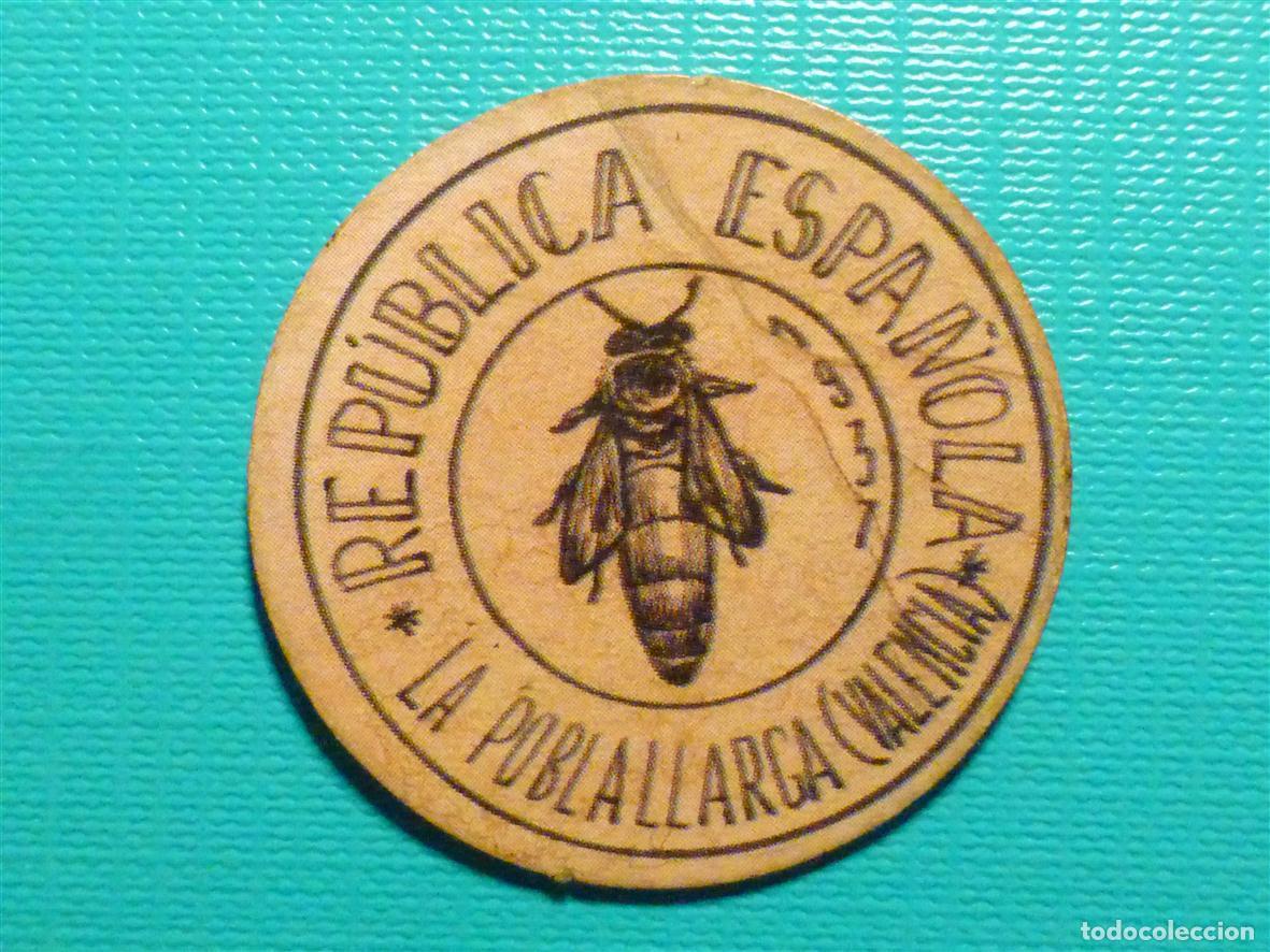 Reproducciones billetes y monedas: CART&Oacute;N MONEDA DE USO PROVISIONAL - Pobla Llarga - VALENCIA - 30 C&eacute;ntimos