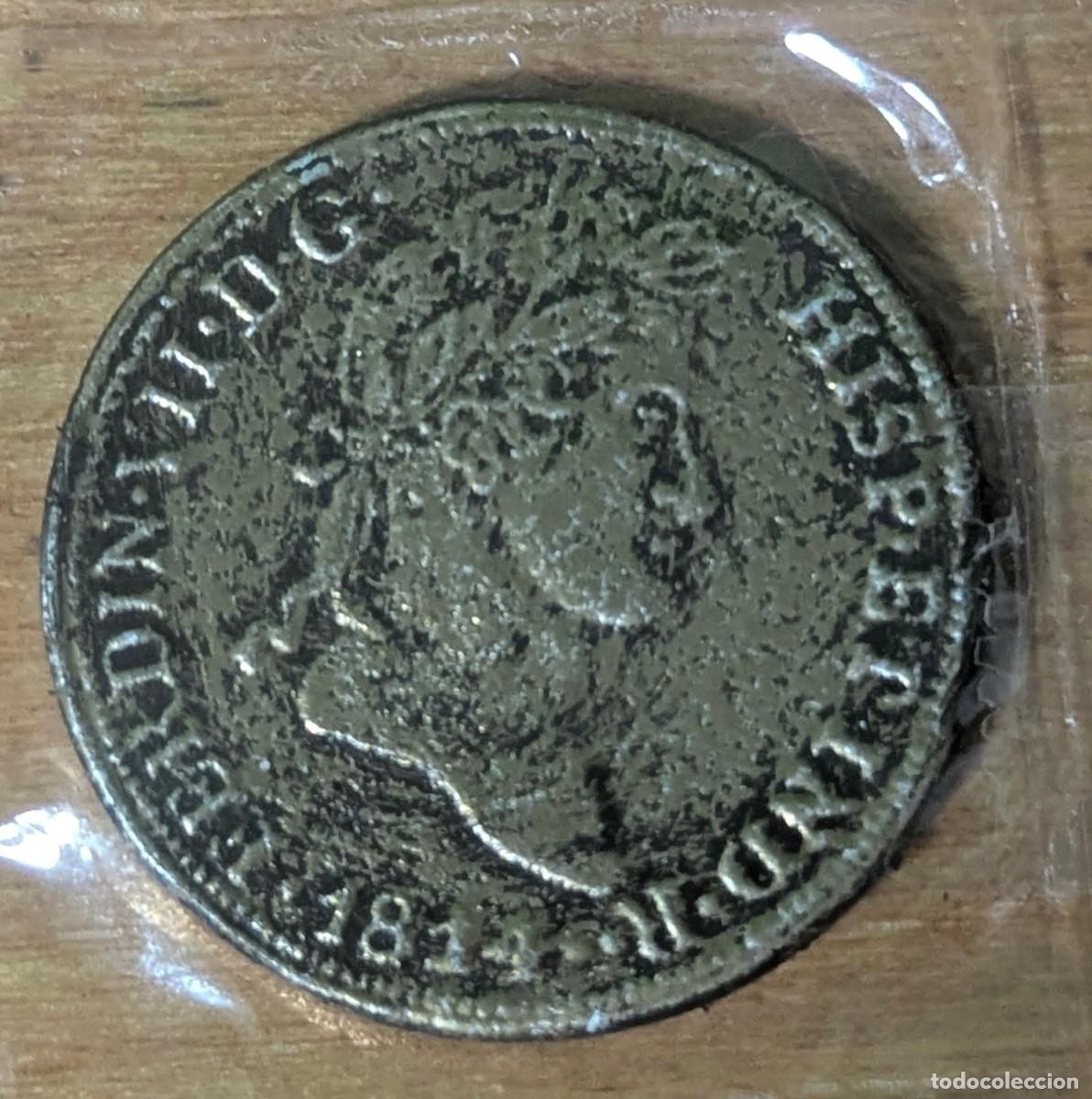 Reproducciones billetes y monedas: 8 escudos - Fernando VII - A&ntilde;o 1.814 (Lote 32254)