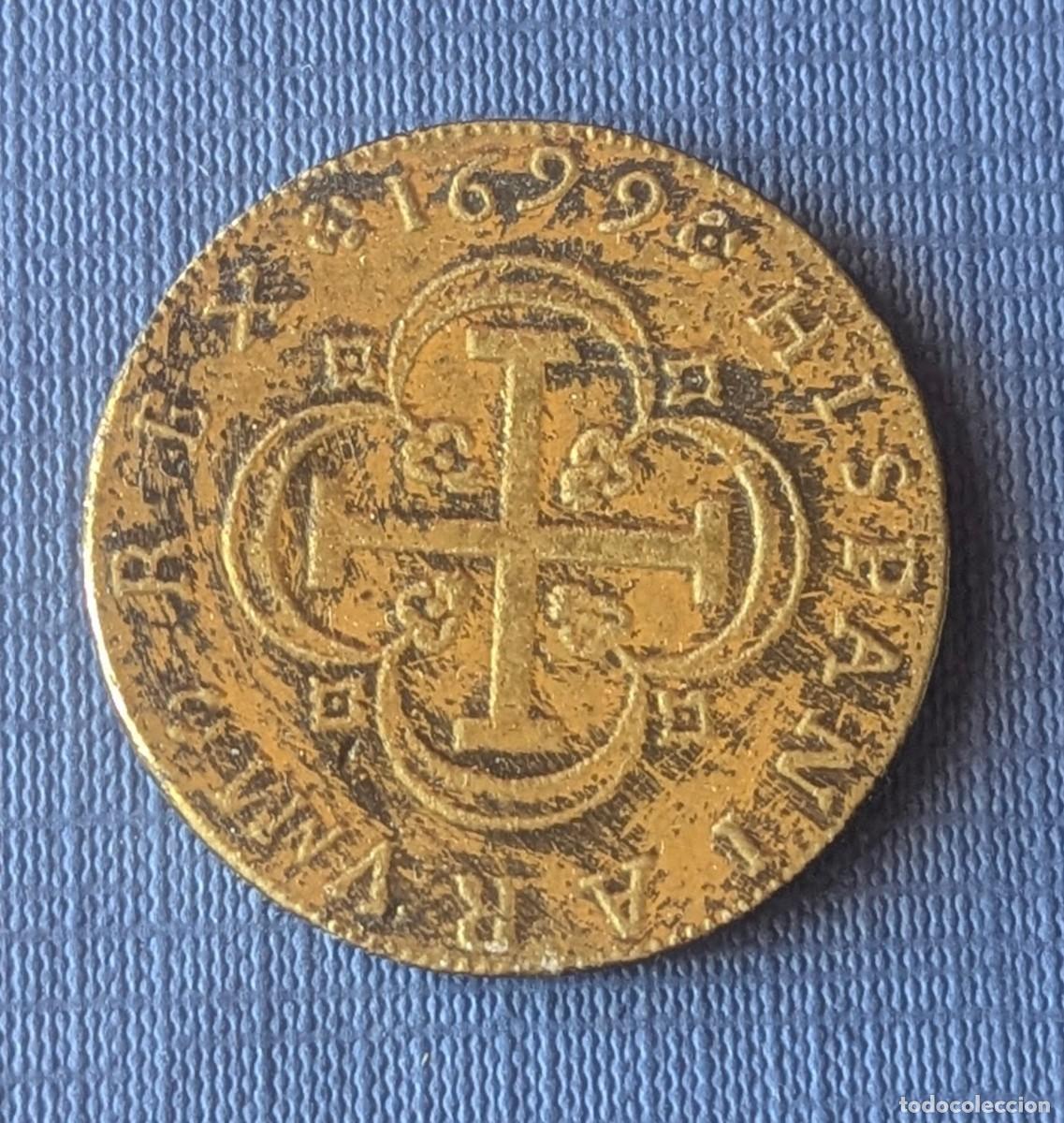 Reproducciones billetes y monedas: 8 escudos - Carlos II - A&ntilde;o 1.699 (Lote 146267)