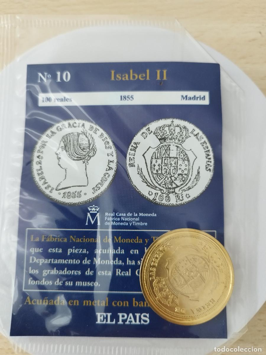 Reproducciones billetes y monedas: Reproducci&oacute;n &oacute; r&eacute;plica Isabel II 100 reales 1855 Madrid Real Casa de la Moneda F&aacute;brica Nacional de