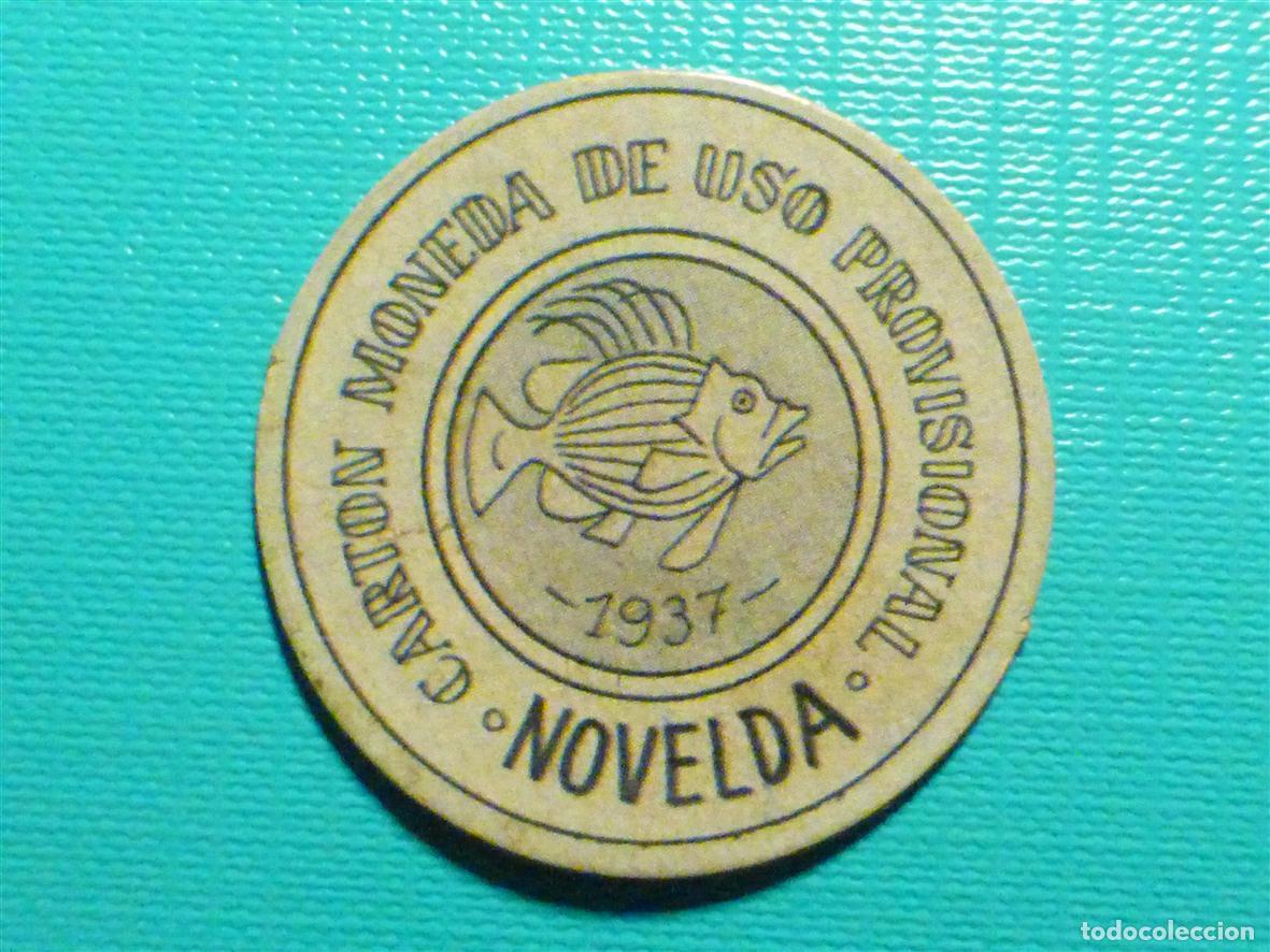 Reproducciones billetes y monedas: Cart&oacute;n Moneda Uso Provisional - Alicante - Novelda - 1937 - 30 C&eacute;ntimos
