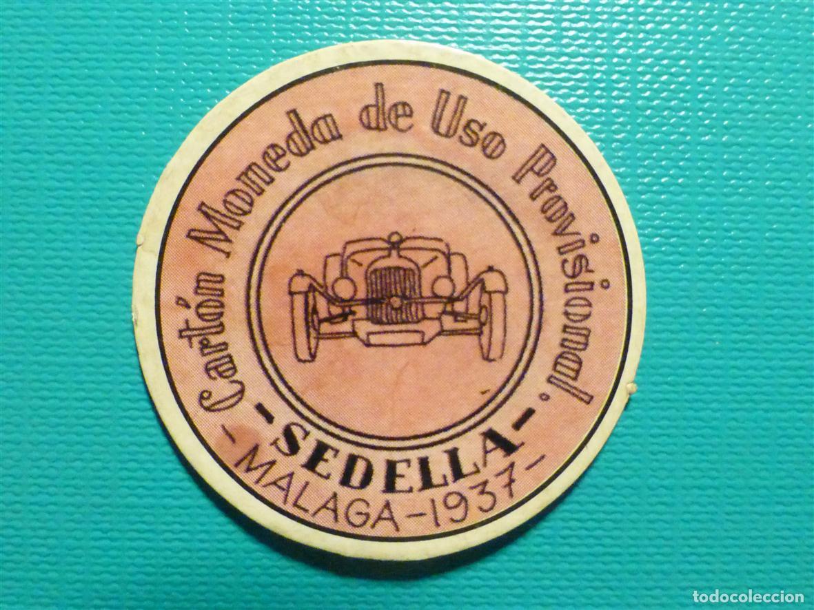 Reproducciones billetes y monedas: Cart&oacute;n Moneda Uso Provisional - Sedella - M&aacute;laga - 1937 - 40 C&eacute;ntimos