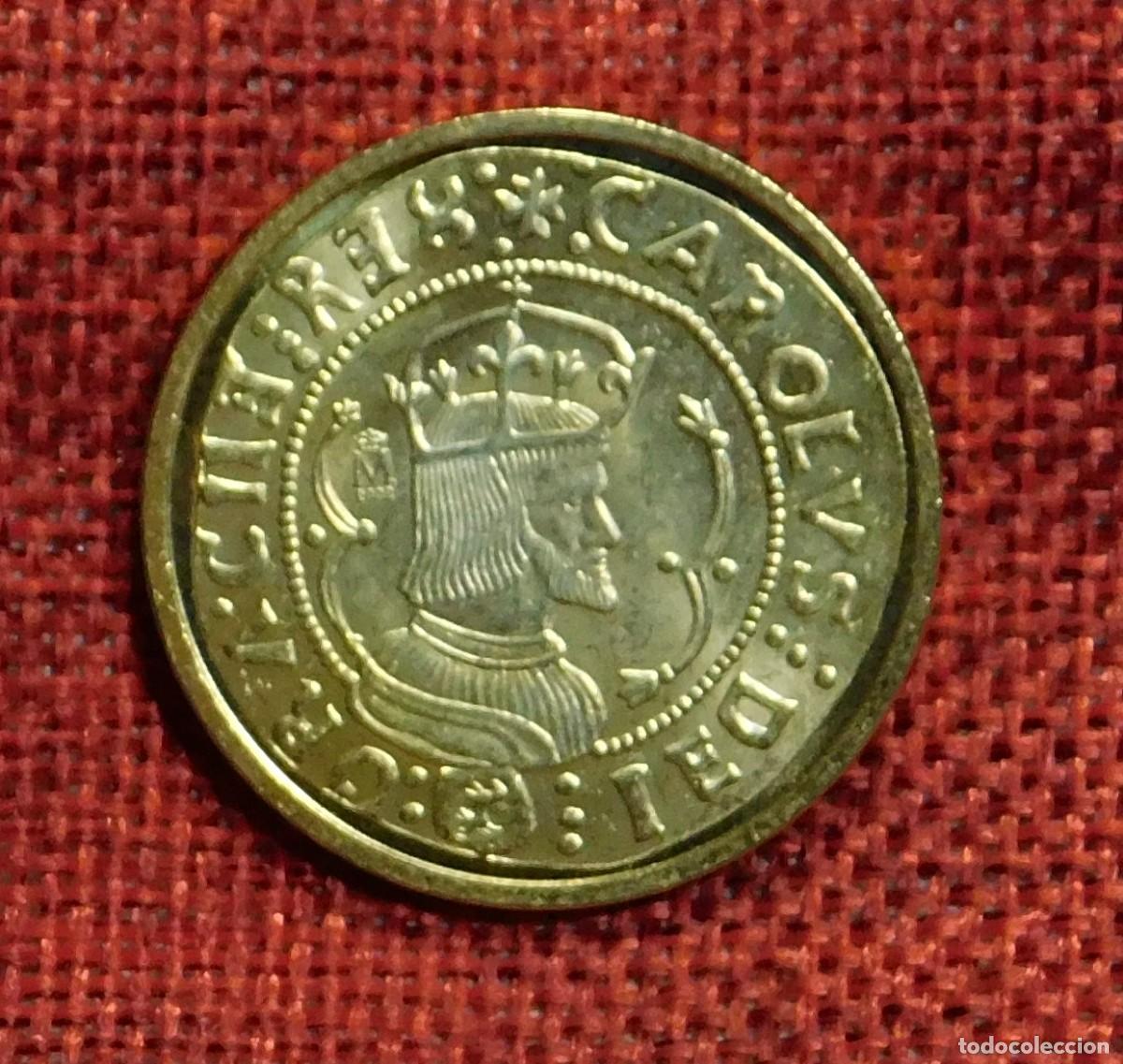 Reproducciones billetes y monedas: Espa&ntilde;a - Rey Carlos I - Valencia - 4 Ducados - Fabrica Nacional de Moneda y Timbre FNMT
